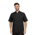 Bluza kucharska czarna meska  krótki rękaw 8 guzików roz.M – bluza kucharska – odzież gastronomiczna
